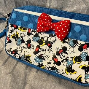 Disney Blue and Red Minnie Mouse Wallet
